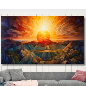 Sun Art Framed Poster, Sun Wall Art, Sun Picture, Sun Wall Poster, Sun, Sun Art Print, Modern Wall Art, Gift Art Poster, Ready to Hang