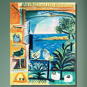 Pablo Picasso Mediterranean Landscape Canvas Wall Art Pablo Picasso Canvas Art Poster Classical Art Modern Fine Art Print Home/Office Decor
