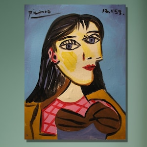 Pablo Picasso Canvas Wall Art,Picasso ,Vintage Exhibition Poster print,Pablo Picasso Poster Print,Surrealism Wall art,Modern Wall Art Decor