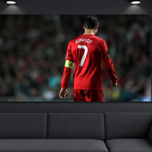 Cristiano Ronaldo Canvas Art, Cristiano Ronaldo Print, Cristiano Ronaldo Poster,Portugal Cristiano Ronaldo Poster, Gift for Football Fan