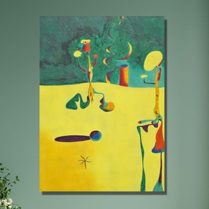 Nocturne 1935 by Joan Miro Exhibition Canvas Wall Art,Joan Miro Poster,Wall Decor ,Joan Miro Painting,Joan Miro Print,Surrealism Canvas Art