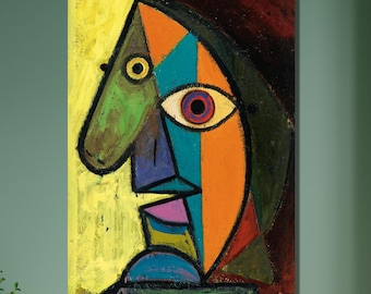 Pablo Picasso Plakat, Picasso, Surrealismus, Wandkunst, Vintage Ausstellung Poster, Pablo Picasso Leinwand Wandkunst, Moderne Wandkunst Dekor