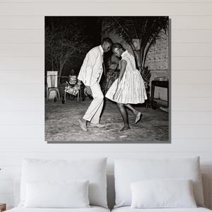 Iconic Christmas Eve Canvas Poster, Malick Sidibe Canvas Wall Art Print Design, Photographer Art Decor, Malick Sidibe Poster, Home Decor