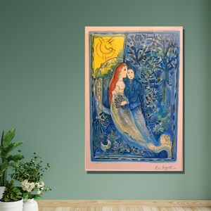 Marc CHAGALL Art,Marc Chagall Painting Chagall la Mariee Canvas Wall Art,Marc CHAGALL Woman Poster,Surrealism Canvas Wall Art,Wall Art Print