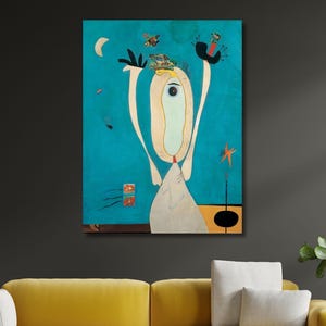 Joan Miro Poster,Joan Miro Metamorphosis Painting,Joan Miro Exhibition Canvas Wall Art,Joan Miro Print, Surrealism art,Ready to Hang Poster