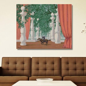 Rene Magritte Le Jockey Perdu Sothebys Canvas Art,Rene Magritte Wall Art ,Reproduction Print Wall Art,Modern Wall Art Decor,Home Art Decor