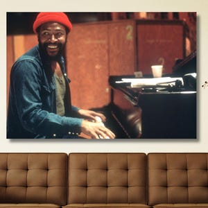 Pôster de Marvin Gaye, Arte de parede em tela de Marvin Gaye, Arte de impressão em tela de Marvin Gaye, Decoração de caverna do homem, Arte de impressão de motivação, Decoração de parede de sala de estar