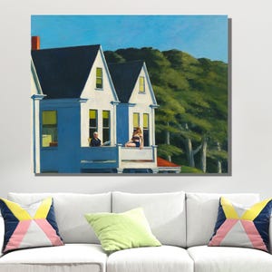 Edward Hopper Print,Edward Hopper Reproduction Canvas Wall Art Print Poster,Modern Wall Art,Hopper Canvas Art,Edward Hopper Museum Painting