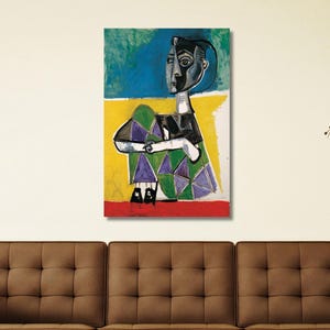 Picasso Poster Print, Pablo Picasso Jacqueline Assise Canvas,Pablo Picasso Painting Art,Modern Canvas Art Decor,Gift For ideas , Home Decor