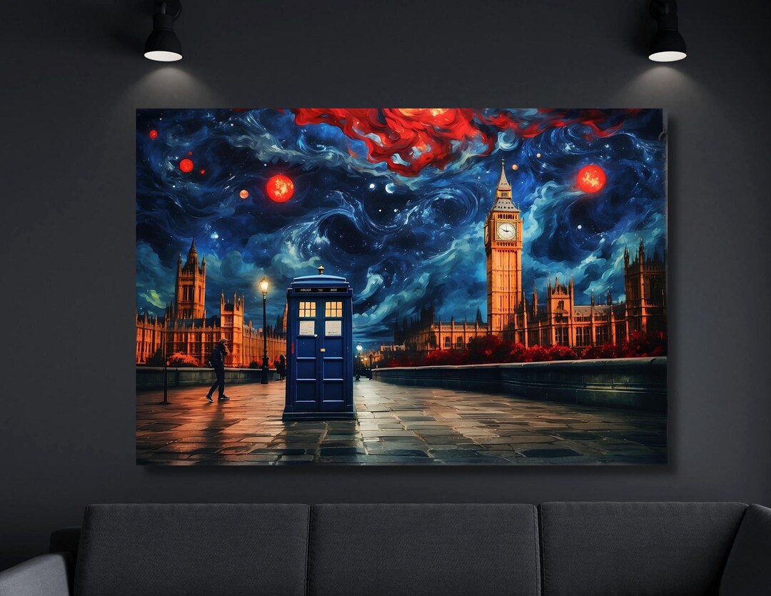 Doctor Who Tardis Canvas Wall Art Doctor Who Tardis Box London Canvas ...