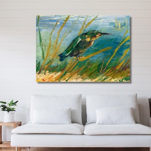 Vincent Van Gogh Kingfisher Canvas,Van Gogh Art, Reproduction Print,Van Gogh Poster,Vincent Van Gogh ,Van Gogh,Van Gogh Canvas,Ready to hang