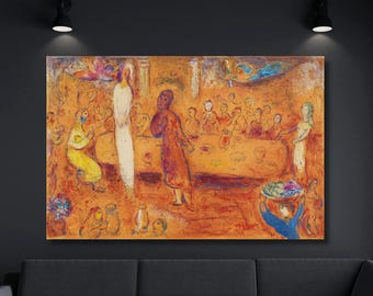 Marc Chagall Kunst, Marc Chagall Leinwand Plakat, Ausstellungsplakat, Kubismus-Wand-Kunst-Design, Marc Chagall Plakat Leinwandkunst, Museums-Druckkunst