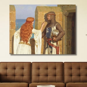 The Shadow Edmund Blair Leighton Canvas Print, Fine Art Print ,Home Decor, Housewarming Gift, Edmund Blair Leighton Poster Art,Home Decor