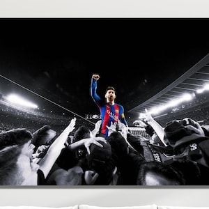 Messi Canvas Wall Art, Messi Wall Art, Messi,  Barca,  Barcelona, Barcelona Print,Barca Poster, Barcelona Fc, Messi Poster,Barcelona Poster