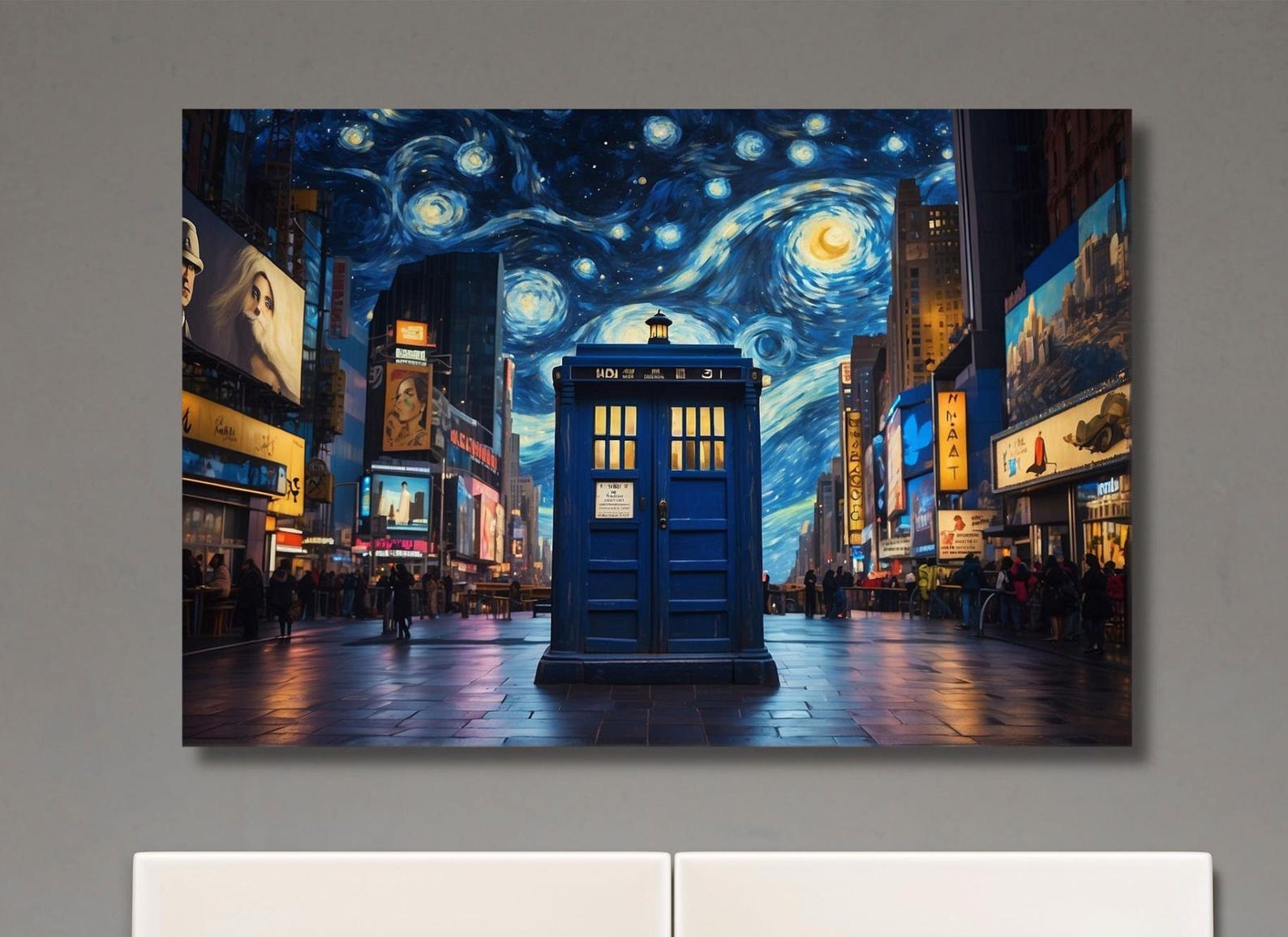 Doctor Who Tardis Box Times Square Canvas New York Art Wall Art Box ...