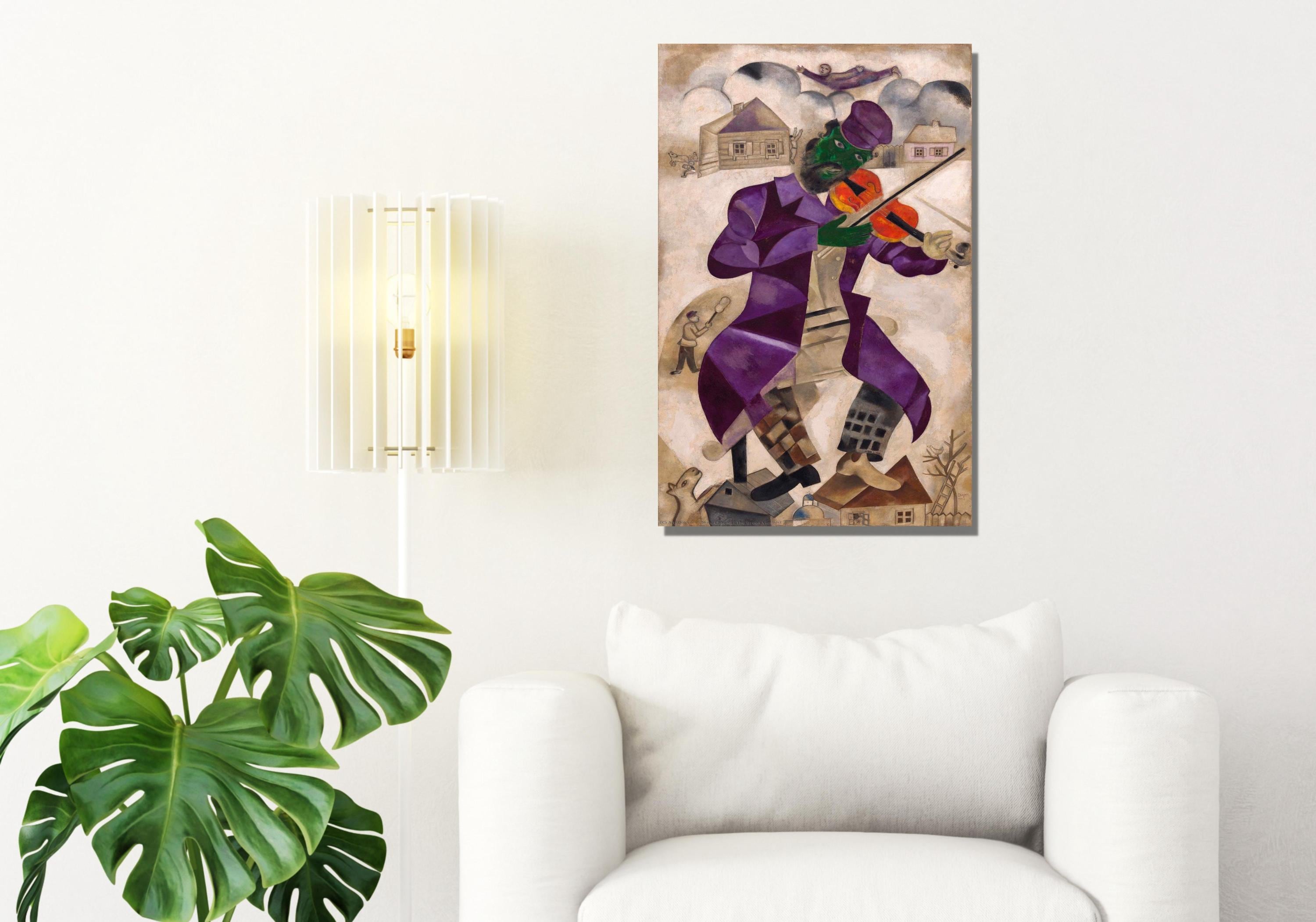 Marc CHAGALL Canvas,the Green Violinist by Marc Chagall Canvas Art