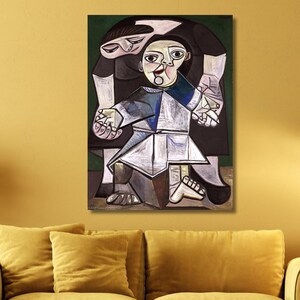 Picasso Canvas Decor,Pablo Picasso First Steps Canvas,Picasso, Modern Canvas Art,Picasso Poster,Gift For ideas,Picasso Print,Ready To Hang