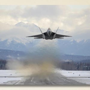 F22 Figther Printing, Fighter Jets Canvas Or Poster,  Aircraft Wall Print,F-22 Raptor Wall Art,  F22 Canvas,Vintage Wall Art, Ready to Hang