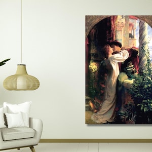 Frank Dicksee Canvas Poster,Frank Dicksee Canvas Wall Art Print,The Two Crowns Canvas Wall Art Museum Poster,Couple Love Art,Home Decor Art