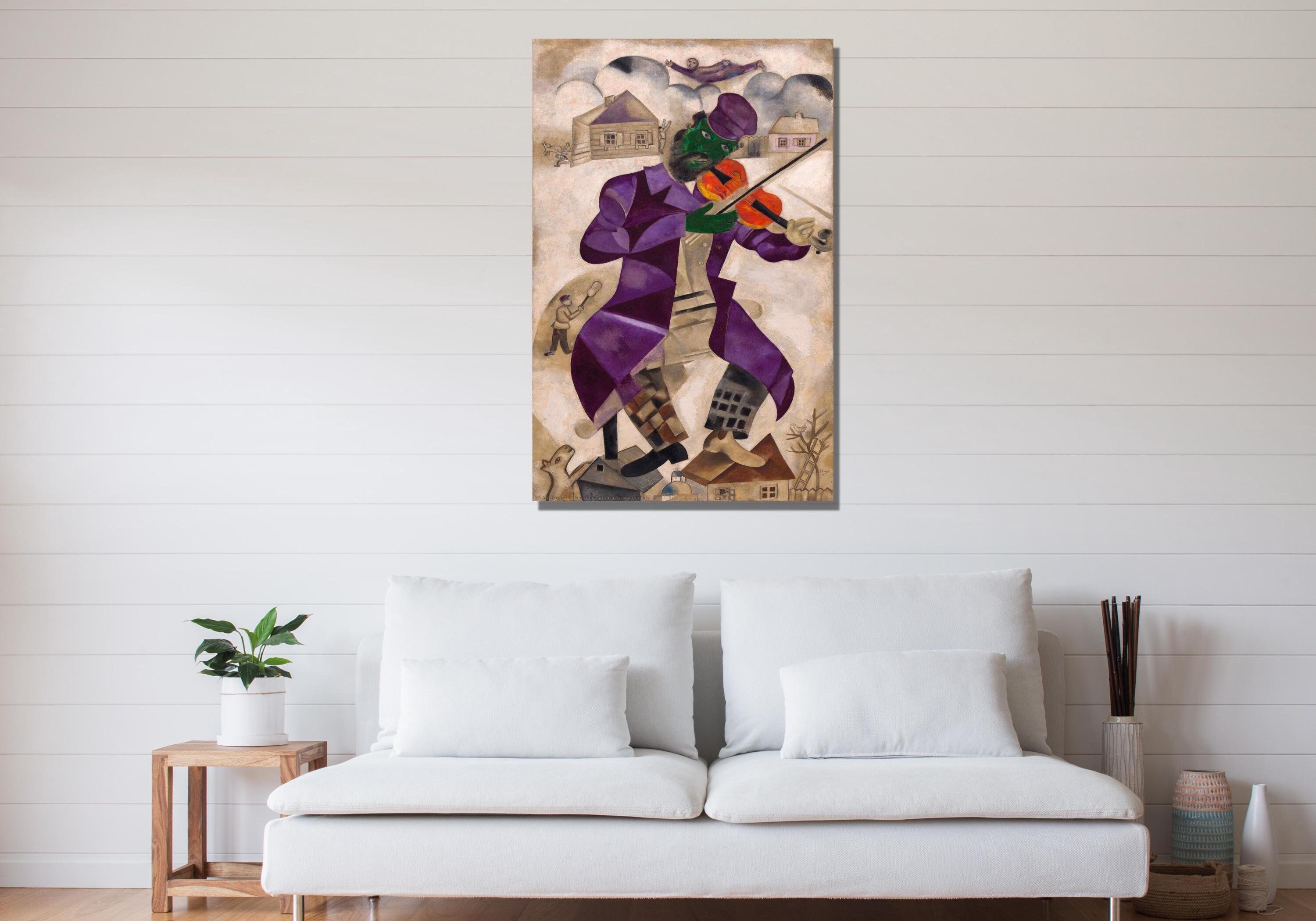 Marc CHAGALL Canvas,the Green Violinist by Marc Chagall Canvas Art