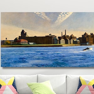 Edward Hopper The Long Leg Canvas Print,Modern Poster Art Painting,Edward Hopper Canvas Museum Painting Art,  Hopper Wall Art, Home Decor