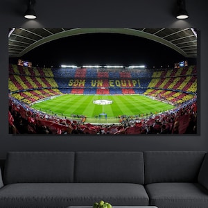 Camp Nou Spain Stadium Canvas Art , Stadium of Barcelona, Camp Nou Poster, Barcelona Home Canvas Painting, POSTER or CANVAS READY to Hang
