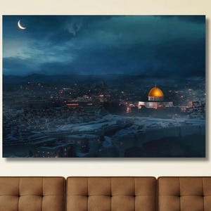 Masjid Al Aqsa Print,Masjid Al Aqsa Wall Art,Masjid Al Aqsa Poster,Masjid Al Aqsa Canvas, Sacred Al Aqsa ,Masjid Al Aqsa Decor,Reday to Hang