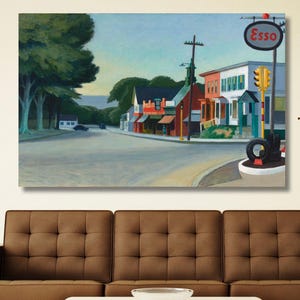 Edward Hopper Art Reproduction,Orleans by Hopper Canvas Print,Edward Hopper Poster,Hopper Portraits of America,Classic Art ,Ready to Hang