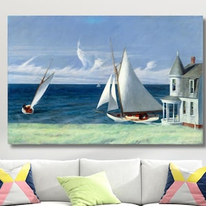 Edward Hopper Rooms By the Sea Canvas ,Edward Hopper Canvas,Edward Hopper Wall Art,Exhibition print ,Edward Hopper Poster Art ,Ready to Hang