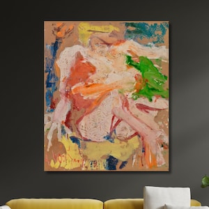 Willem de Kooning Dawn Art Poster Willem de Kooning interchanged 1955 Canvas Wall Art  Ofiice Wall Home Kooning Decor Famous Artist Poster