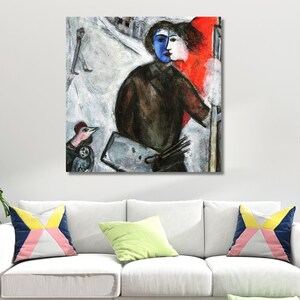 Marc Chagall Leinwand, Marc Chagall Gemälde Kunst, Marc Chagall Kunstgalerie Kunst, Marc Chagall Leinwand Wandkunst, Chagall Leinwandkunst, Wohnkultur Kunst