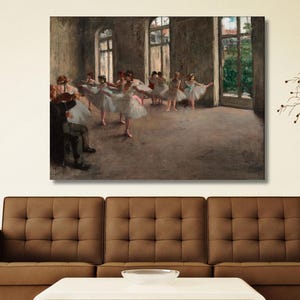 Edgar Degas Ballet Rehearsal Canvas Art,Impressionist Ballerina Portrait Painting,Dance Art Print,Modern Print,Dance Print Art,Home Decor