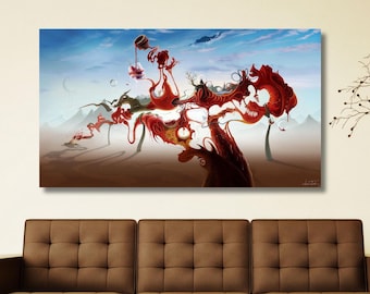 サルバドール・ダリ、グアダルーペの聖母マリア、キャンバスプリント