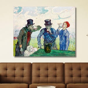 The Drinkers 1890 by Vincent Van Gogh Canvas ,Van Gogh Art,Vincent Van Gogh,Reproduction Print,Van Gogh Canvas,Van Gogh Poster,Home Decor