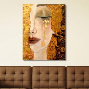 The Golden Tears Gustav KlimtbCanvas Art,Gustav Klimpt Canvas Wall Art,Modern Wall Art,Famous Paintings,Gustav Klimt Poster,Vintage Poster