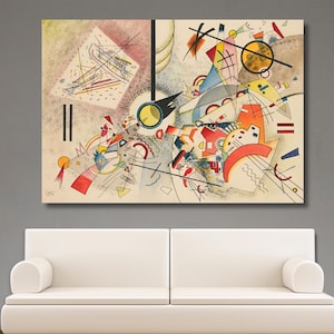 Kandinsky Canvas,Wassily Kandinsky Painting Art ,Wassily Kandinsky Wall Art,Abstract Modern Wall Art Print,Expressionism Art,Home Art Decor