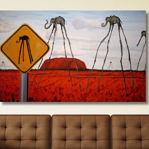 Dali Wall Art,Salvador Dali The Elephants 1948 Canvas Wall Art,Surreal Painting,Salvador Dali Canvas, Salvador Dali Painting,Dali Print Art