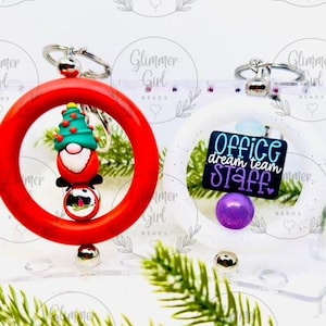Schlüsselanhänger, Handtasche Clip, Silikon Schlüsselanhänger, Silikon Perlen Schlüsselanhänger, Perlen Schlüsselanhänger, Geschenke für sie, CO-WORKER Geschenke, Geschenke für Mutter, GESCHENKE