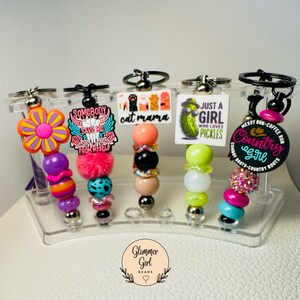 Perlen Schlüsselanhänger, Schlüsselanhänger, Lehrer Geschenke, Geschenke für Frauen, Silikon Schlüsselanhänger, Silikon Perlen Schlüsselanhänger, Perlen Schlüsselanhänger