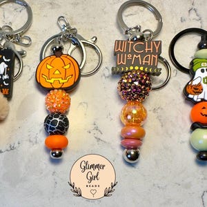 Perlen Schlüsselanhänger, Schlüsselanhänger, Halloween Schlüsselanhänger, Lehrer Geschenke, Silikon Schlüsselanhänger, Silikon Schlüsselanhänger, Schlüsselanhänger Perlen, Geschenke für Frauen