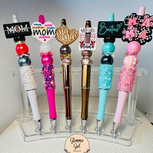 Beaded Pens, Silicone Beaded Pens, beaded pens, custom pens, gifts for mom, teacher gifts, gifts for women, gifts, co-worker gifts, pens