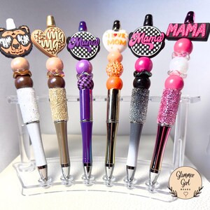 Beaded Pens, 3D Focal Beaded Pens, Fluffy Beaded Pens, Furry Beaded Pens, Custom Pens, silicone beaded pens, gifts for mom, coworker gifts