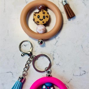 Muttertagsgeschenke, Keks-Schlüsselanhänger, Silikon-Schlüsselanhänger, Stab-Schlüsselanhänger aus Silikon, Geschenke für Mama, Türkis, Katze, Muttertag