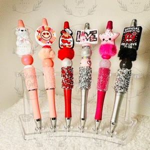 Beaded Pens, 3D Focal Beaded Pens, Custom Pens, silicone beaded pens, gifts for mom, coworker gifts, gifts for her, teacher gifts, gifts