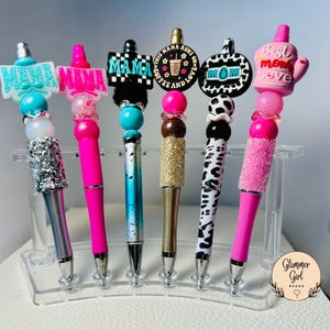 Beaded Pens, 3D Focal Beaded Pens, Fluffy Beaded Pens, Furry Beaded Pens, Custom Pens, silicone beaded pens, gifts for mom, gifts