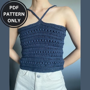 Crochet Top PDF Pattern &#39;Seaside Summer Top&#39;