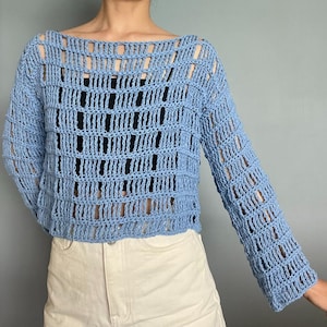 Crochet Top PDF Pattern &#39;Sugar Crop Top&#39;