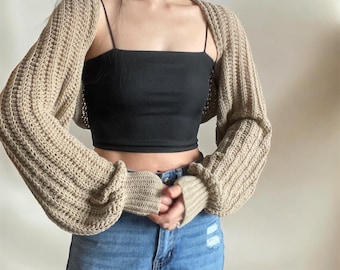 Crochet Pattern - Size Inclusive (XS-3X), PDF Download, Women Shrug/Bolero