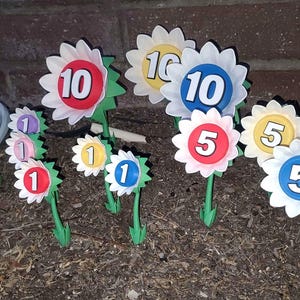 Pikmin Inspired Pellet Posy Flowers Figures - 3D printed