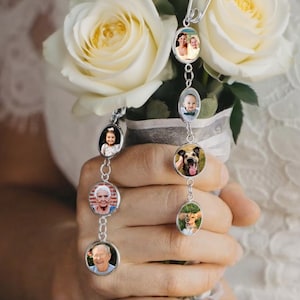 Custom Bridal Bouquet Charm, Memory Remembrance Pin, Brooch Bouquet Charm, Memorial photo pin, Bridal Shower Gift, Wedding Memorial Gifts